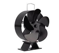 OEBUAFI Ventilateur de Poêle 5 Pales, Silencieux, sans électricité, pour Cheminée, Circulation D'air Chaud Efficace, Design Thermodynamique écologique, pour Poêle à Bois ou Granulés