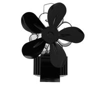 OEBUAFI Ventilateur de Poêle à Bois à Chaleur sans électricité 5 Pales avec | Aluminium anodisé, Antirouille, Démarre à 60-80℃, Dispositif de sécurité Bimétallique, Fonctionnement Silencieux Inférieur