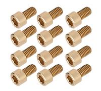 OEBUAFI Vis à Tête Cylindrique Hexagonale M6, Fixations en Cuivre, Pas | Surface lisse, mordant élevé, longue durée de vie, résistant à la corrosion, fixation fiable