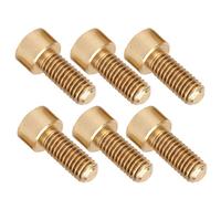 OEBUAFI Vis à Tête Cylindrique Hexagonale M6, Fixations en Cuivre, Pas | Surface lisse, mordant élevé, longue durée de vie, résistant à la corrosion, fixation fiable