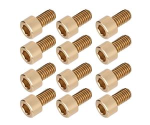 OEBUAFI Vis à Tête Cylindrique Hexagonale M6, Fixations en Cuivre, Pas | Surface lisse, mordant élevé, longue durée de vie, résistant à la corrosion, fixation fiable