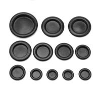 Oeillets de câblage en caoutchouc aveugle, 7-50mm, bouchon de trou, fermeture en caoutchouc de voiture, arrêt du corps, joint de fil électrique simple face 50 pièces