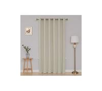 Oeillets Rideau Occultants Rideau Chambre Enfant Décoratif Rideau Grande Hauteur Isolant Thermique Occultants 203x213cm Beige Clair