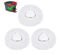 Oeing 3 têtes de Balai à Franges en Microfibre,Compatible avec Vileda Clean | Turbo 2-in-1 Easy Wring. Têtes de Rechange lavables et réutilisables, faciles à Nettoyer.