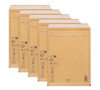 ÖKI Lot de 5 enveloppes à bulles d'air avec bande adhésive B4 - Enveloppes rembourrées - Marron