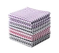 Oeleky Lot de 8 Chiffons de Cuisine 100% Coton pour Laver la Vaisselle, 30,5 x 30,5 cm, Chiffons de Cuisine absorbants à séchage Rapide (mélange de 3, 30,5 x 30,5 cm)
