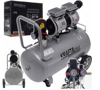 Ölfreier Compresseur 50L 1500W 8 BAR au Calme Compresseur D'Air Jumeau Piston