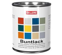 OELLERS Peinture multisupports aux couleurs innovantes, 1 litre, RAL 8011 brun noisette, déco et créativité sur bois et métal, utilisation facile, peinture fer antirouille aux couleurs superbes