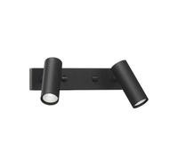 Örsjö Belysning Applique Puck Double structure noire. LED
