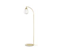 Örsjö Belysning Lampadaire Hobo laiton brut. verre opale soufflé à la bouche