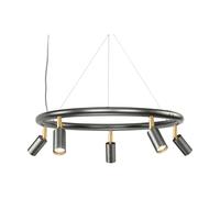 Örsjö Belysning Suspension et applique ronde Starlight Ø60 cm Acier brut