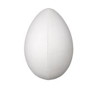 Oeuf En Polystyrène, 2 Parties, 2 Hémisphères, Hauteur 30 Cm