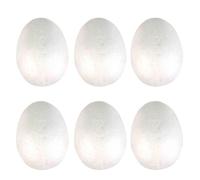 Oeuf En Polystyrène 4,5 X 7 Cm Lot De 6 Pièces