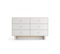 Oeuf Nyc - Commode Merlin Rhea 6 tiroirs - Blanc/Bouleau
