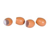 Oeufs En Plastique, Ouverts, 5,5x4,5cm, Kit 4pces, Nature