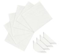 OFFCUP 80 Pièces Serviettes de Fête Jetables, Double Épaisseur 25 * 25cm | Serviettes en Papier, Serviette Carrées pour Anniversaire Noël, Mariages, Fête À Thème Arc-En-Ciel (Blanc)