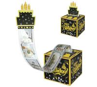 OFFCUP Boîte Surprise d'anniversaire, Tirette pour l'argent Boîte Cadeau avec Chiffres 0 à 9 Signes Créatif DIY Happy Birthday Surprise, Anniversaire Cadeau pour la Famille et les Amis, Noir