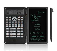 OFFCUP Calculatrice Scientifique avec 6 Pouces Tableau d'Ecriture Effaçable | 240 Fonctions Pliable Calculatrices de Bureau, Calculatrice Ti College Plus pour L'École, Lycée, Ingénieur, Collège (Noir)