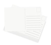 OFFCUP Cartes Postales Vierges A6, 108pcs Carte Vierge, Cartes Pliantes Blanc 15x10cm, Carte à personnaliser pour Imprimante Écriture, DIY Remerciement 250g/m²