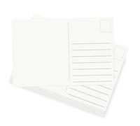 OFFCUP Cartes Postales Vierges A6, 54pcs Carte Vierge, Cartes Pliantes Blanc 15x10cm, Carte à personnaliser pour Imprimante Écriture, DIY Remerciement 250g/m²