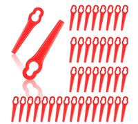 OFFCUP Lames de Rechange pour Coupe Bordure, 110Pcs Lames de tondeuses, Lame en Plastique Lame Coupe Bordure Tondeuse à Gazon pour Jardin Compatibles avec GC-CT 18/24 Li, Coupes Herbe sans Fil