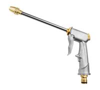 OFFCUP Pistolet d'arrosage Métal, Pistolet Arrosoir Métal Haute Pression, Pistolets à Eau de Jardin Robuste avec Buse en Laiton Lavage de Voiture, Nettoyage, Irrigation de Jardin et Pelouse- Long