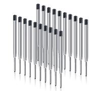 OFFCUP Recharges de Stylo à Bille, 20pcs Recharge Stylo Bille, Recharges à encre universelles longueur 9.9 cm, Pointe Moyenne 1.0MM Compatible avec stylos à billes Parker(Noir)