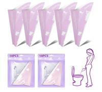 OFFCUP Urinoir Jetable Femme, Urinoir en Papier Pliable, Entonnoir pour Pipi Debout, Propre et Hygiénique Portable Urinoir Femme pour Camping Grossesse Voyage Randonnée Longs Trajets