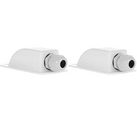 Offgridtec 006430 Passe-toit 1 entrée pour camping-car, caravane et bateau Passe-câble solaire en ABS Blanc (Lot de 2)
