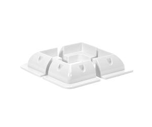 Offgridtec© ABS kit profilé d'angle blanc 150x150mm