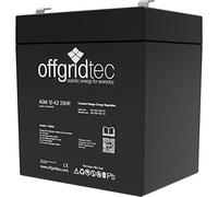 Offgridtec AGM Batterie solaire pour applications 4,2 Ah Cyclique C 10, 2-01-001475