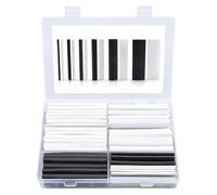 Offgridtec Assortiment de gaines thermorétractables 3:1 Ratio, 124 pièces, double paroi avec colle, kit de gaines thermorétractables pour isolation de câbles, joints soudés, connexions électriques,