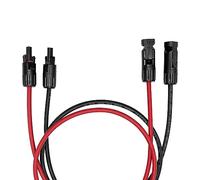 Offgridtec Câble d'extension solaire fiche PV vers fiche PV 6 mm² 3 m rouge/noir