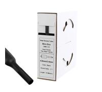 Offgridtec Gaine thermorétractable 4,8 mm > 2,4 mm Noir 10 m