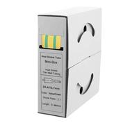 Offgridtec Gaine thermorétractable 5 m 25,4 mm > 12,7 mm jaune/vert Boîte distributrice pour atelier automobile