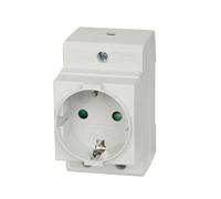 Offgridtec Lot de 4 prises Schuko pour rail DIN 16 A 230 V 2P+E - Prise encastrable pour montage de distribution, armoire électrique, armoire de compteur, prise de contact de protection pour montage