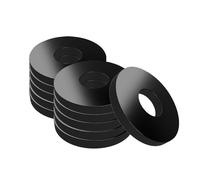 Offgridtec Lot de 50 rondelles V2A DIN304 M10x25 mm noires résistantes à la corrosion pour montage solaire, construction, électronique, automobile et industrielle