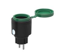 Offgridtec Prise Extérieure Intelligente WiFi, Contrôle via Application Smart Life/Tuya, Surveillance Énergétique en Temps Réel, Compatible Alexa/Google Home, Charge Maximale 16A/3680W, Lot de 1