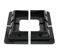 Offgridtec© Profilé d'angle ABS Heavy Duty noir 150x150mm pour panneaux solaires