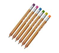 office box Lot de 6 porte-mines Mini Hexagonal Wood -REF. 31605- Fabriqué en bois avec caoutchouc inclus (6)