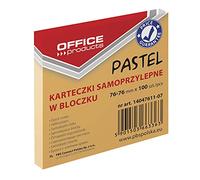 OFFICE PRODUCTS 14047611-01 Notes adhésives 76 x 76 mm 100 feuilles Pastel Couleur pastel/orange.
