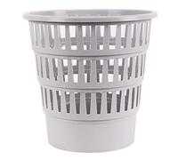 Office Products 19053621-10 Corbeille à papier en plastique 16 l Design pour bureau, cuisine Stable et écologique Résistant aux fissures 1 pièce Gris 30,8 x 31 x 30,8 cm