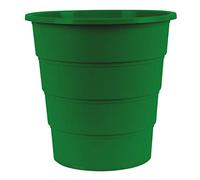 Office Products 19054621-02 Corbeille à papier 16 l en plastique Design poubelle ronde pour bureau cuisine Couleur : vert élégant et pratique Dimensions : 30,8 x 31 x 30,8 cm