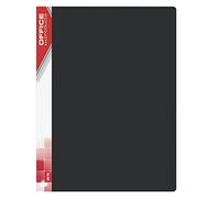 Office Products 21123011-05 Lot de 30 pochettes perforées en polypropylène Noir Format A4 620µ