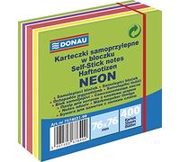 Office Products 7574031-99 Kostka samoprzy lepna Danube, 76 x 76 mm, 1 x 400 Kart., Pastel Fluo, mix zielony Danube Notes adhésives, 76 x 76 mm, 1 x 400 BL., couleurs différents