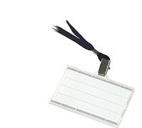 Office Products 8347001pl de 01 Iden tyfikator Danube, Z jedwabną taśmą, twardy, Czarny Danube porte-nom, avec bande soie, film rigide, noir
