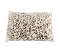OFFICE PRODUCTS Bande en Caoutchouc - Diamètre 40 mm, Blanc, 1000 g - Anneaux Pour la Maison, le Bureau, l'École
