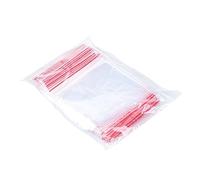 Office Products - Lot de 100 sachets transparents avec fermeture à glissière, sacs en polyéthylène basse densité, adaptés à un usage alimentaire, 16 x 16 cm