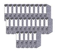 OFFICE PRODUCTS Lot de 25 classeurs en marbre nuage DIN A4/75 mm/7,5 cm/en carton/papier/classeur à fente/idéal pour le bureau et l'école/Fabriqué en EU/Point vert
