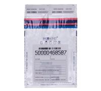 Office Products Lot de 50 sacs de sécurité, transparents, B5, 190 x 260 mm, anti-éclatement, pour le transport d'argent liquide et d'objets de valeur, numérotés individuellement